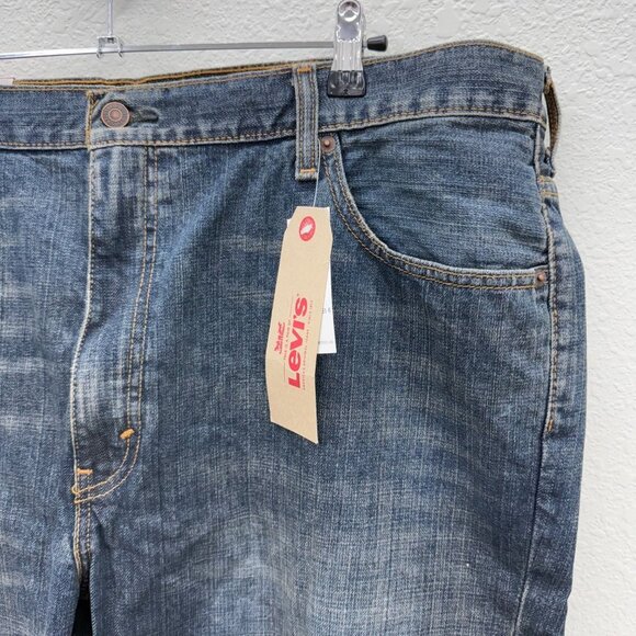 Levis 550 Relaxed Fit Tapered Leg Distressed Denim Blue Jeans Mens sz 44x29 NEW - Picture 2 of 6